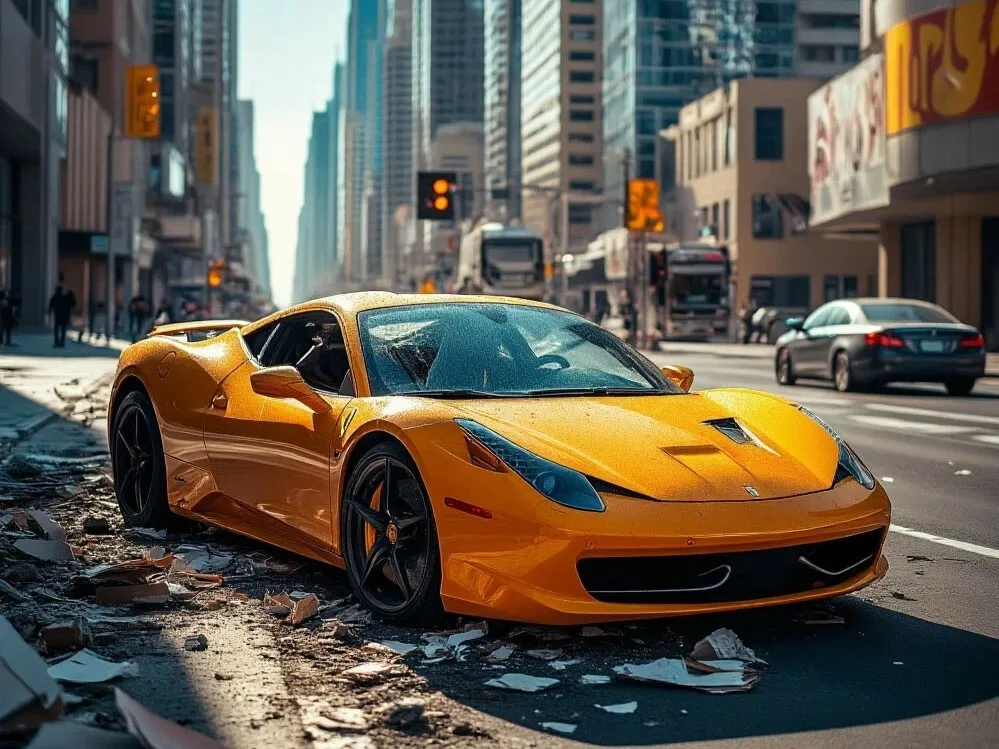 What to do in case of an accident in a rented car in Dubai?