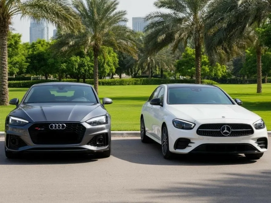 Mercedes or Audi. Which one to choose for renting in Dubai?