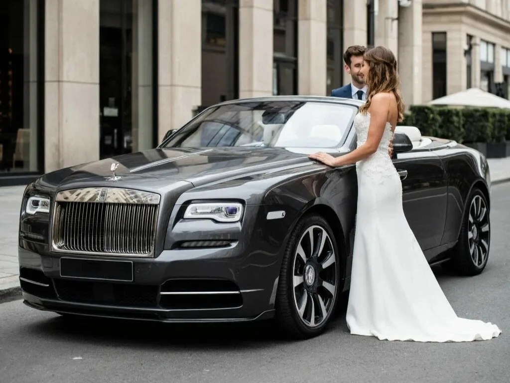 Car rental for a wedding photo shoot in Dubai