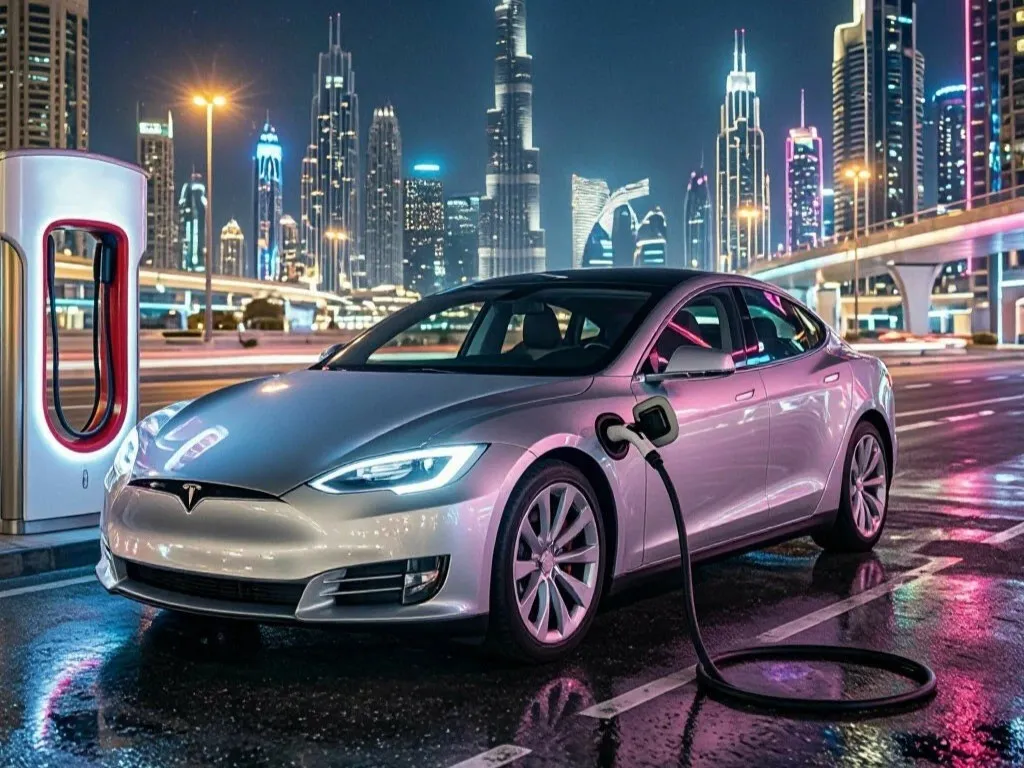 How to charge a Tesla in Dubai: stations, DEWA, and payment
